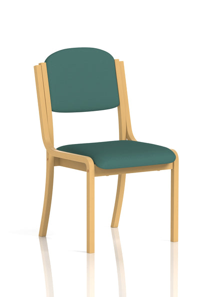 Madrid Wooden Frame Visitor Chair with Arms