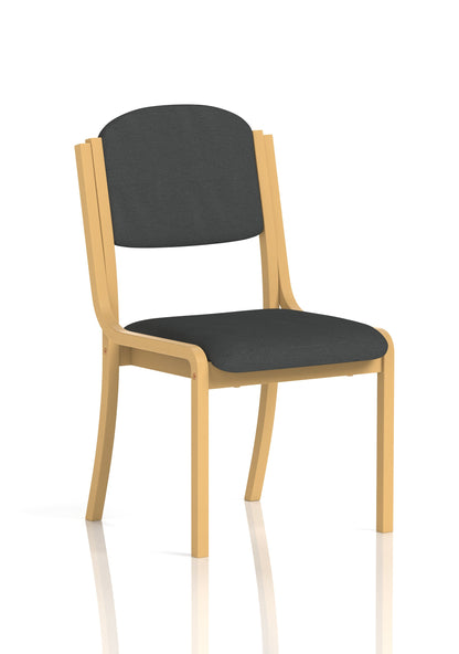 Madrid Wooden Frame Visitor Chair with Arms