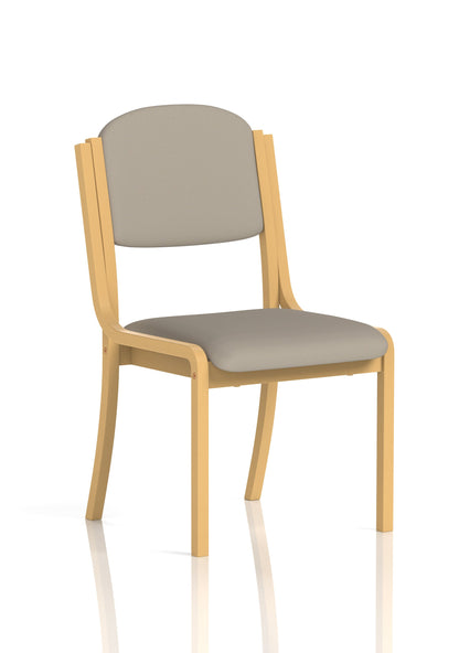 Madrid Wooden Frame Visitor Chair with Arms