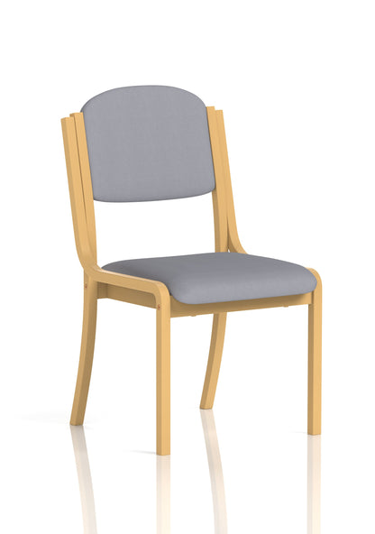 Madrid Wooden Frame Visitor Chair with Arms