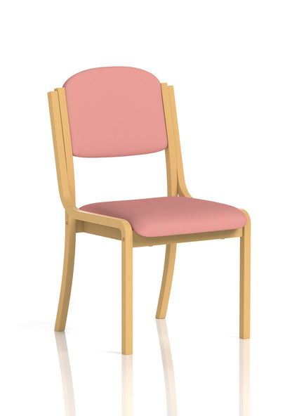 Madrid Wooden Frame Visitor Chair with Arms