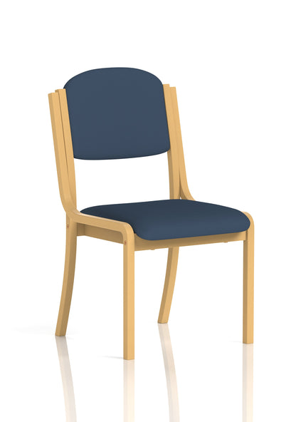 Madrid Wooden Frame Visitor Chair with Arms