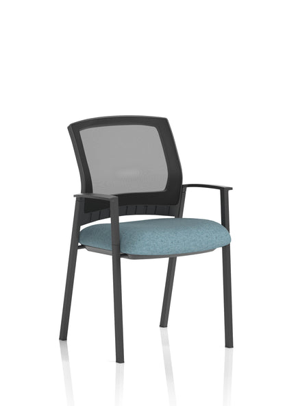 Metro Medium Mesh Back Stacking Visitor Chair with Arms