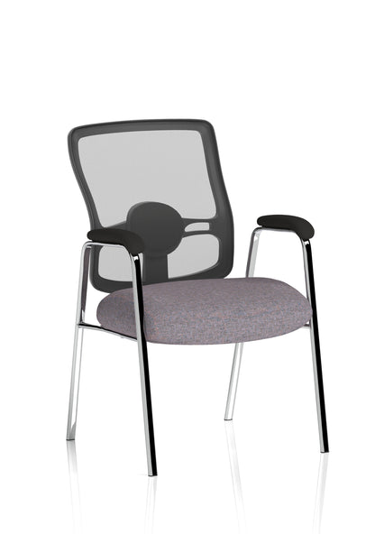 Portland Medium Mesh Back (Straight Leg) Visitor Chair with Arms