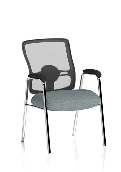 Portland Medium Mesh Back (Straight Leg) Visitor Chair with Arms