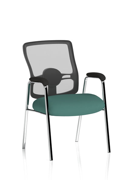 Portland Medium Mesh Back (Straight Leg) Visitor Chair with Arms