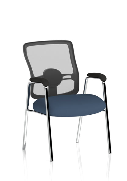 Portland Medium Mesh Back (Straight Leg) Visitor Chair with Arms