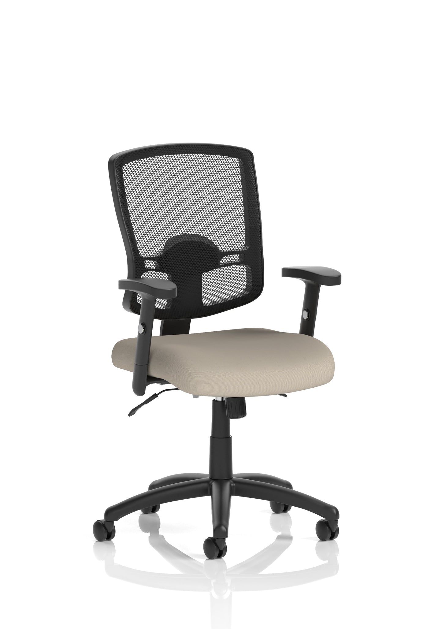 Portland II Medium Mesh Back Task Operator Office Chair with Arms