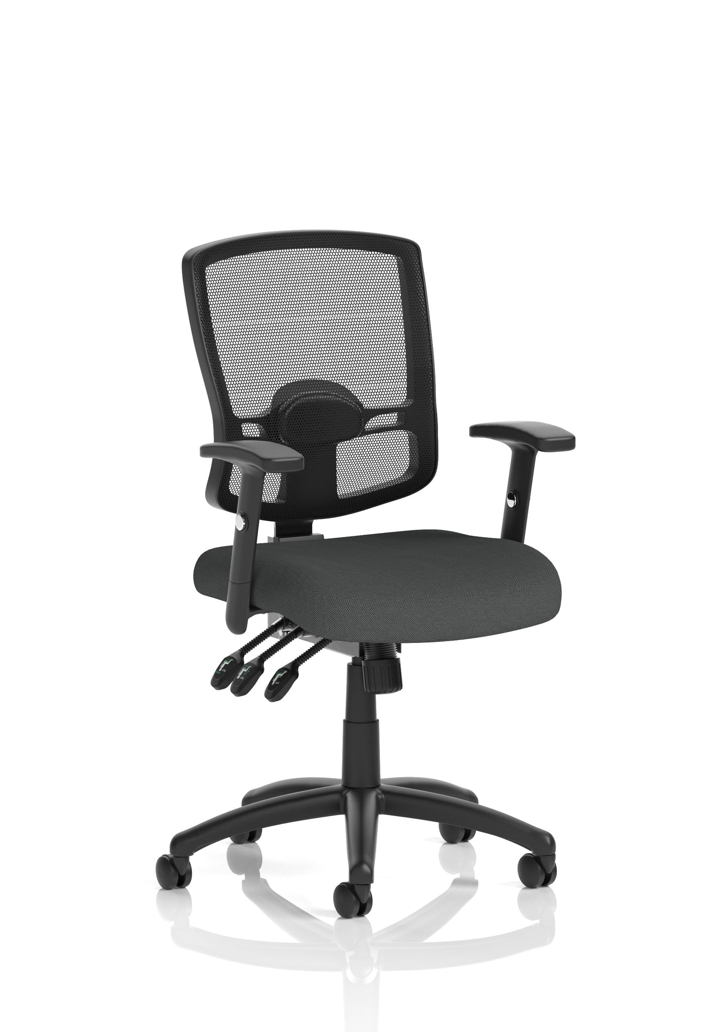 Portland III High Mesh Back Task Operator Office Chair with Arms