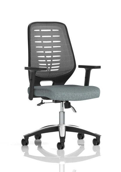 Relay Medium Mesh Back Task Operator Office Chair with Arms