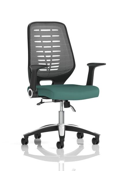 Relay Medium Mesh Back Task Operator Office Chair with Arms