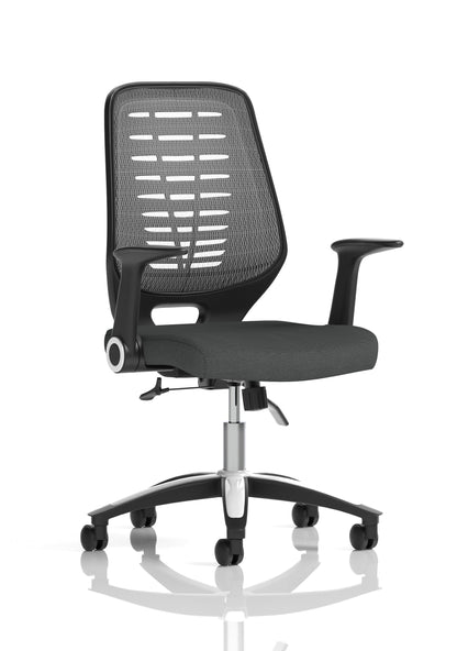 Relay Medium Mesh Back Task Operator Office Chair with Arms