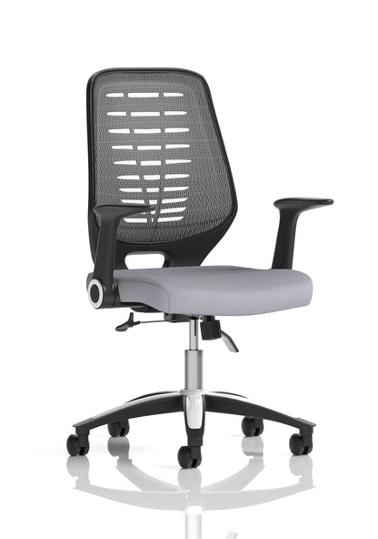 Relay Medium Mesh Back Task Operator Office Chair with Arms