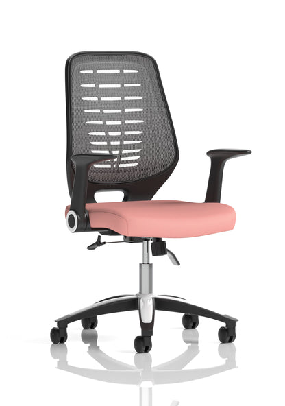 Relay Medium Mesh Back Task Operator Office Chair with Arms