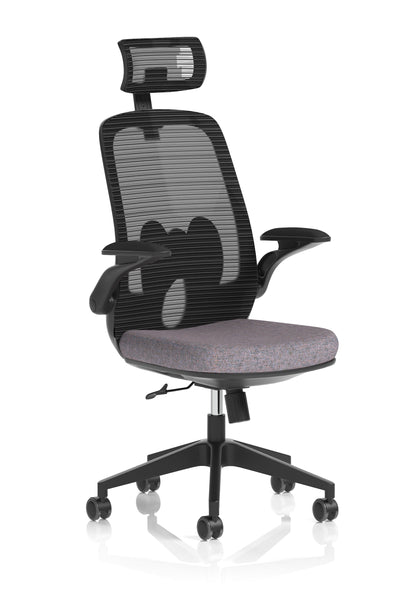 Sigma Executive Mesh Chair With Folding Arms