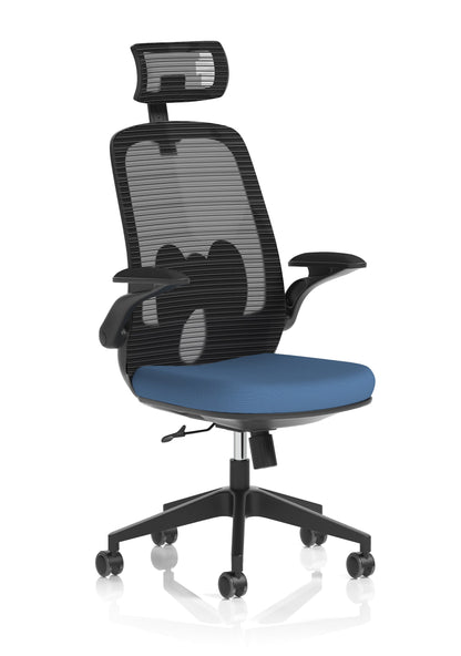 Sigma Executive Mesh Chair With Folding Arms