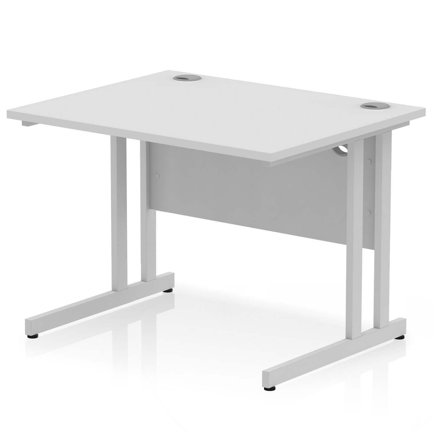 Impulse 1000mm Straight Desk Cantilever Leg