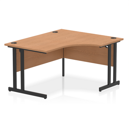 Impulse 1400mm Right Crescent Desk Cantilever Leg