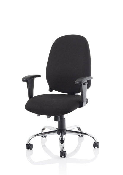 Lisbon Medium Back Task Operator Office Chair with Height Adjustable Arms