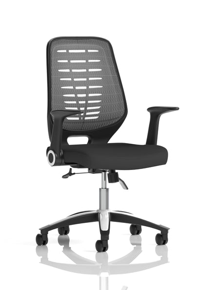 Relay Medium Mesh Back Task Operator Office Chair with Arms