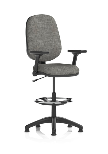 Eclipse Plus I Medium Back Task Operator Office Chair with Hi Rise Draughtsman Kit