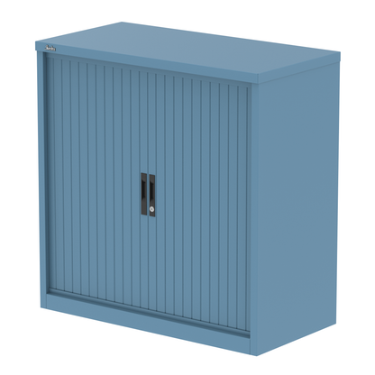 Qube Side Tambour Cupboard With Shelves