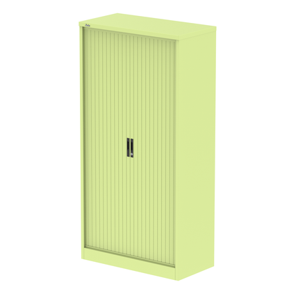 Qube Side Tambour Cupboard With Shelves