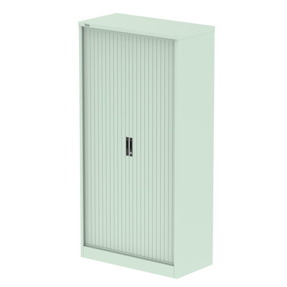 Qube Side Tambour Cupboard With Shelves