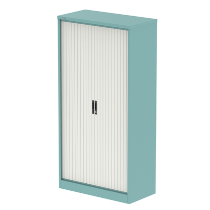Qube Side Tambour Cupboard With Shelves