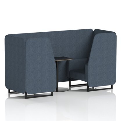 Brixworth Booth With Black Table In Single Tone