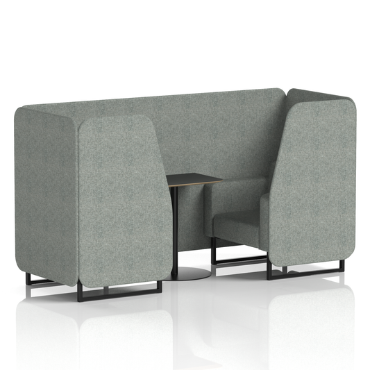 Brixworth Booth With Black Table In Single Tone