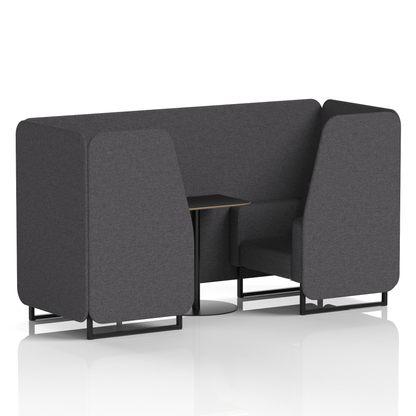 Brixworth Booth With Black Table In Single Tone