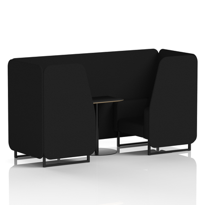 Brixworth Booth With Black Table In Single Tone