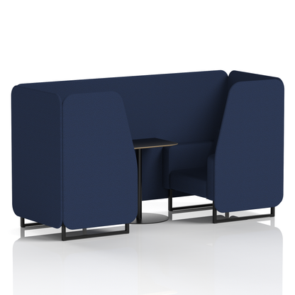 Brixworth Booth With Black Table In Single Tone