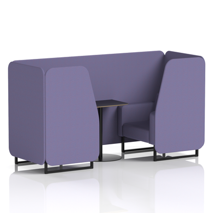 Brixworth Booth With Black Table In Single Tone