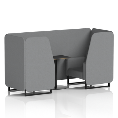 Brixworth Booth With Black Table In Single Tone