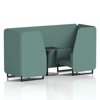 Brixworth Booth With Black Table In Single Tone