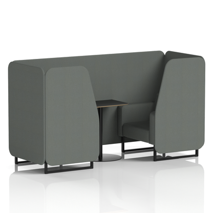 Brixworth Booth With Black Table In Single Tone