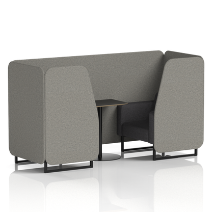 Brixworth Booth With Black Table In Two Tone