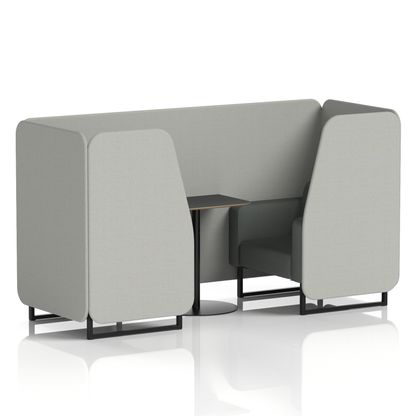 Brixworth Booth With Black Table In Two Tone