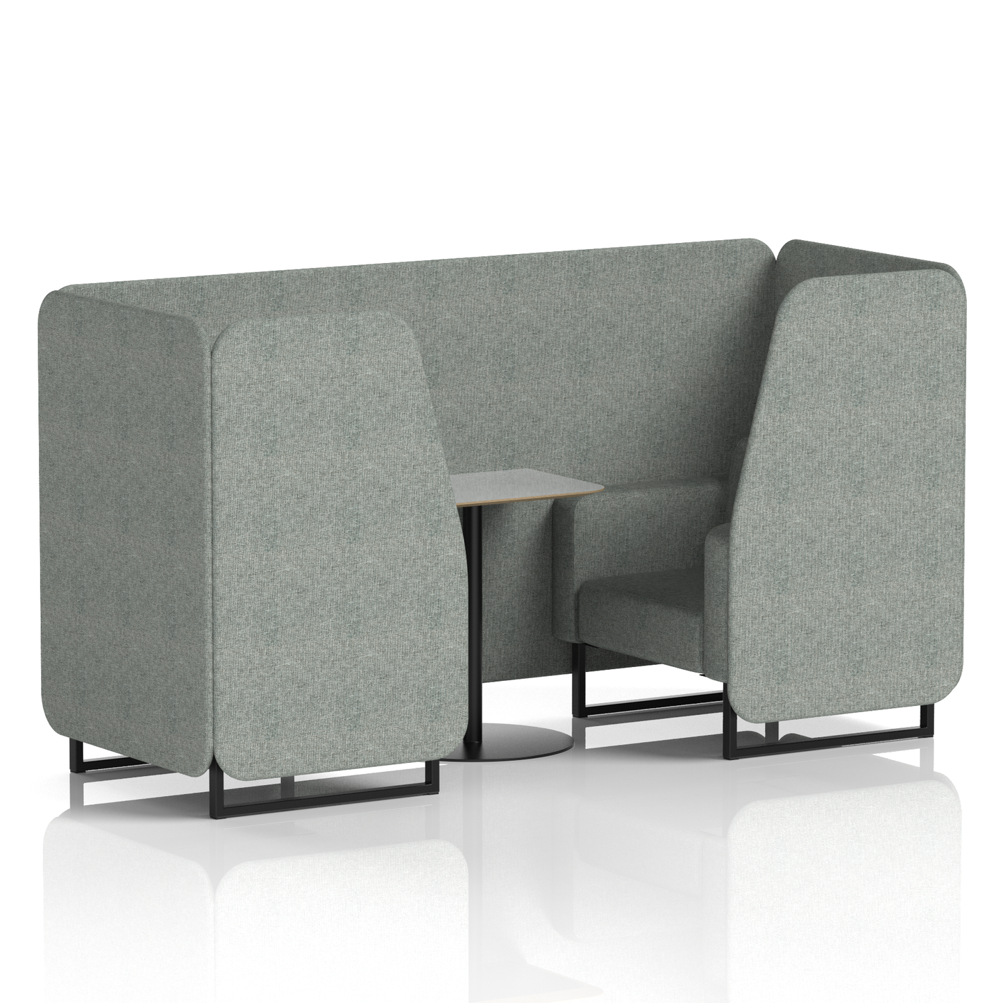 Brixworth Booth With Grey Table In Single Tone