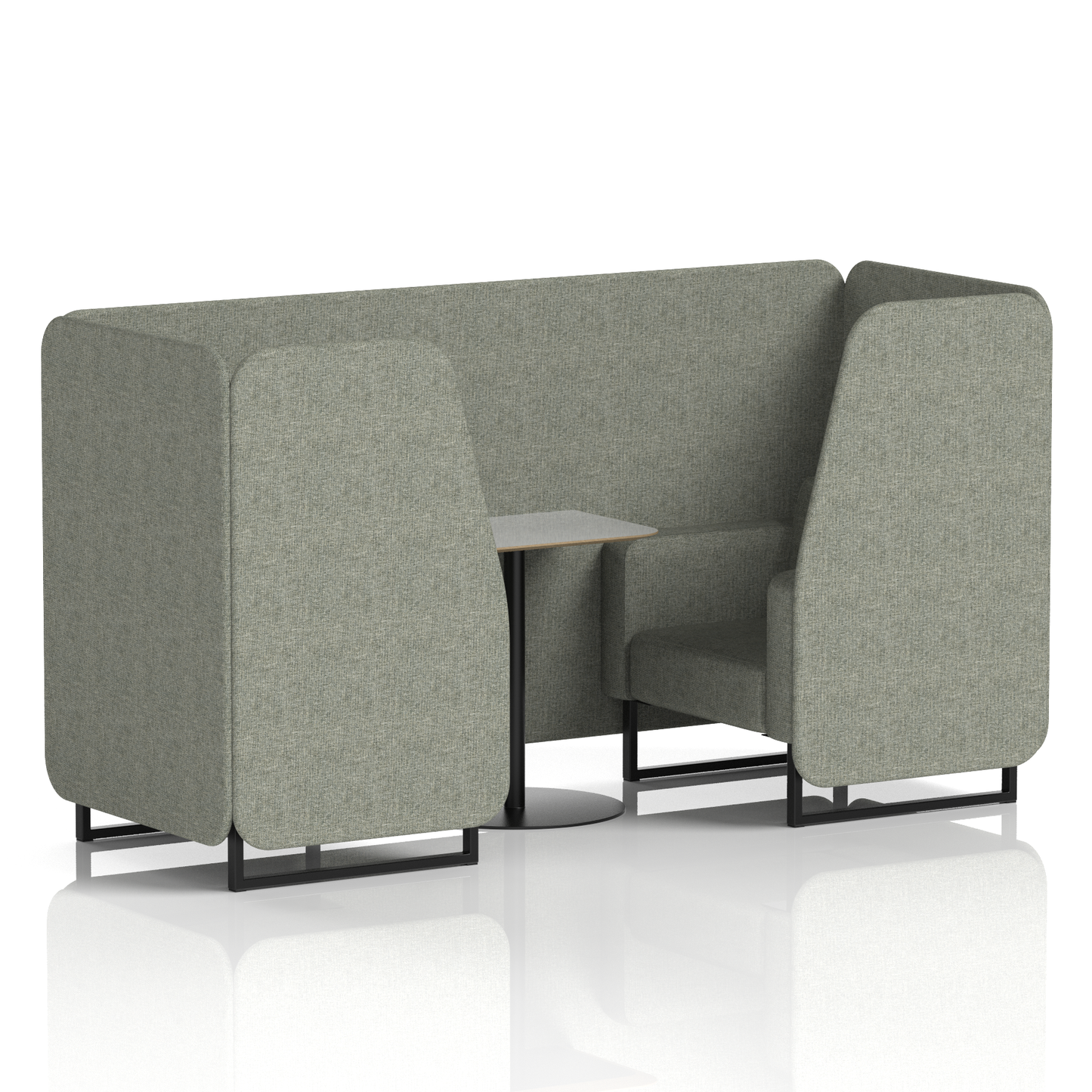 Brixworth Booth With Grey Table In Single Tone