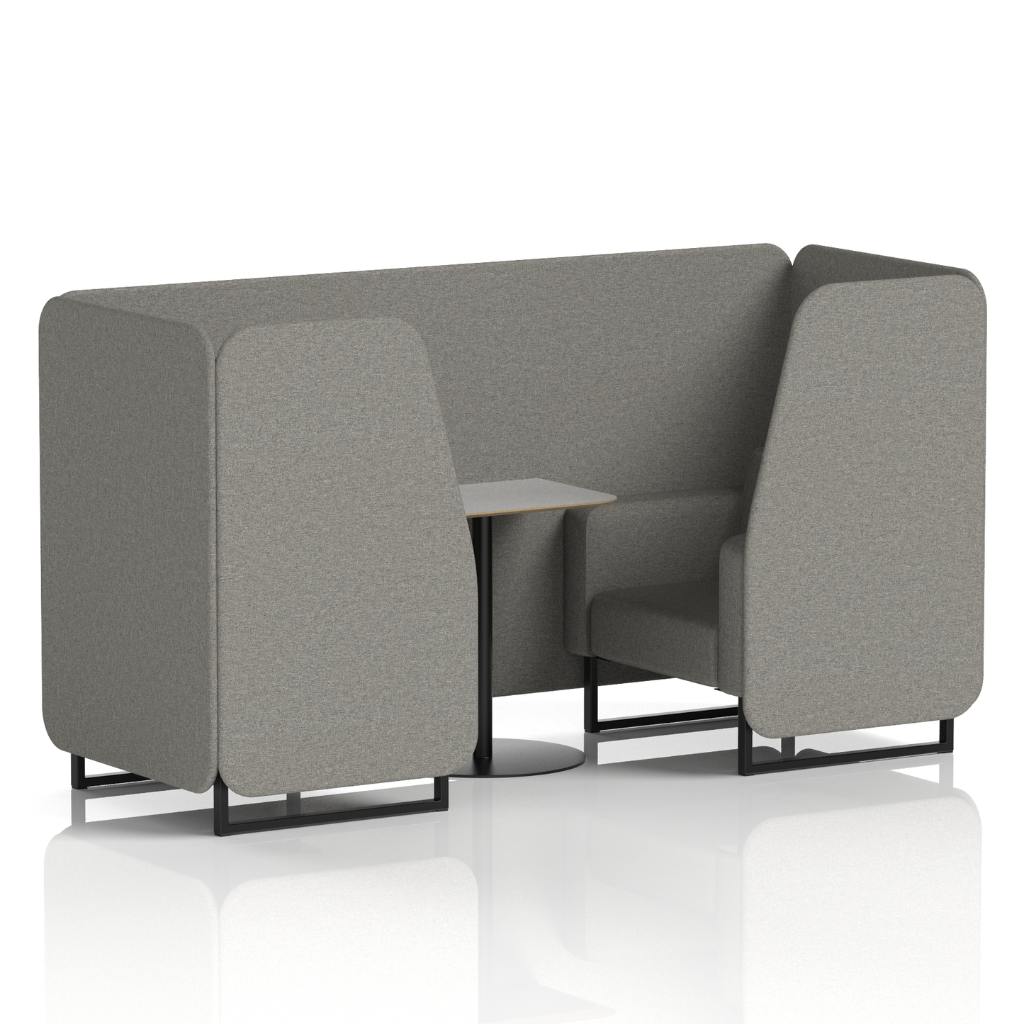 Brixworth Booth With Grey Table In Single Tone