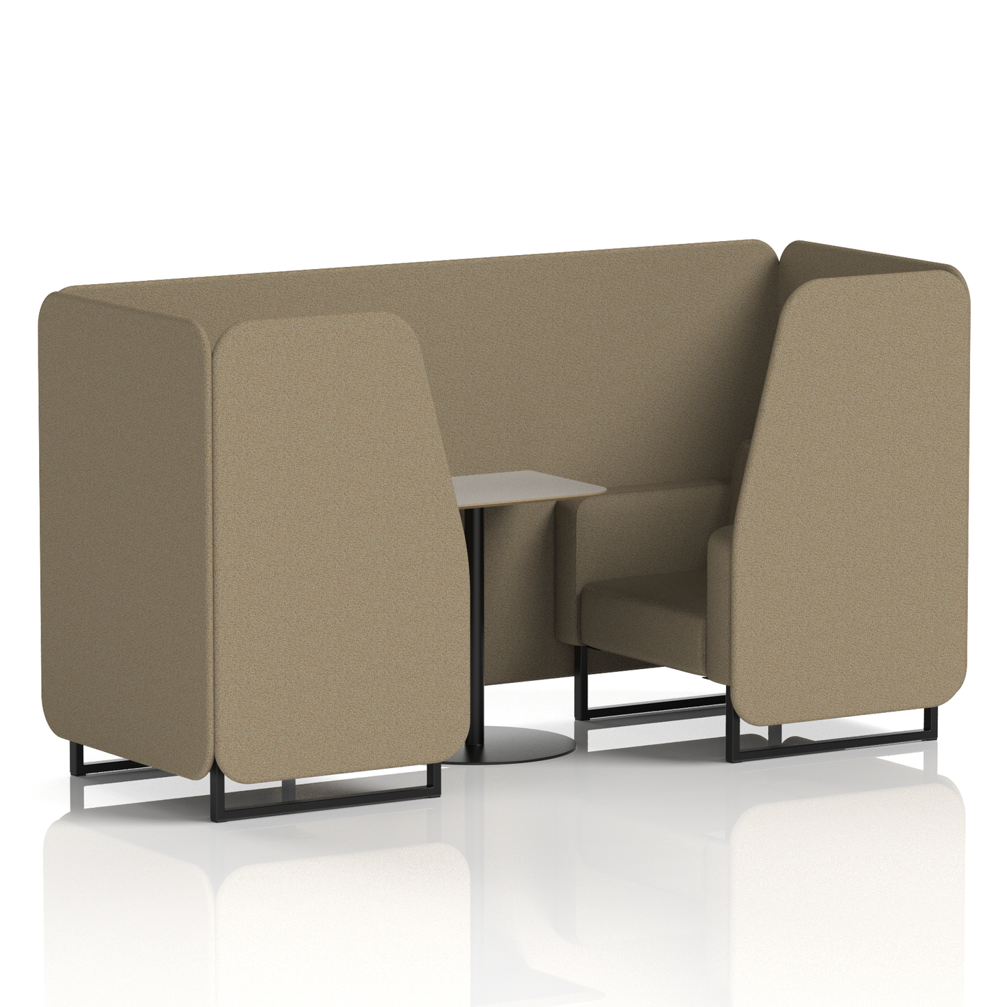 Brixworth Booth With Grey Table In Single Tone