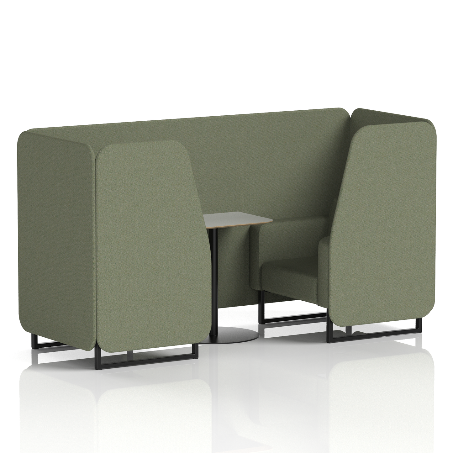 Brixworth Booth With Grey Table In Single Tone