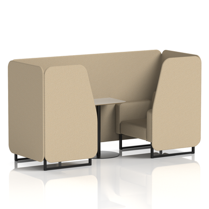 Brixworth Booth With Grey Table In Single Tone