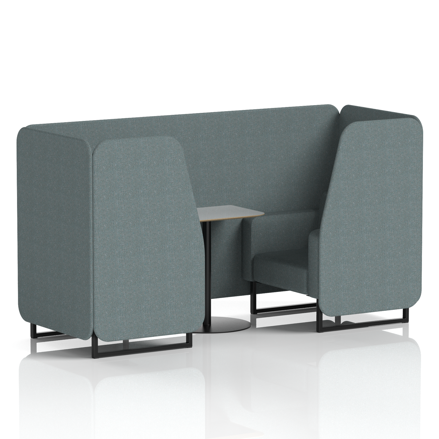 Brixworth Booth With Grey Table In Single Tone