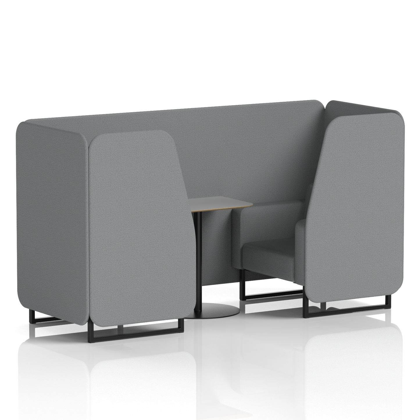 Brixworth Booth With Grey Table In Single Tone