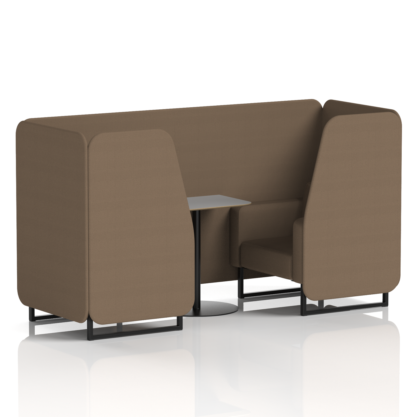Brixworth Booth With Grey Table In Single Tone