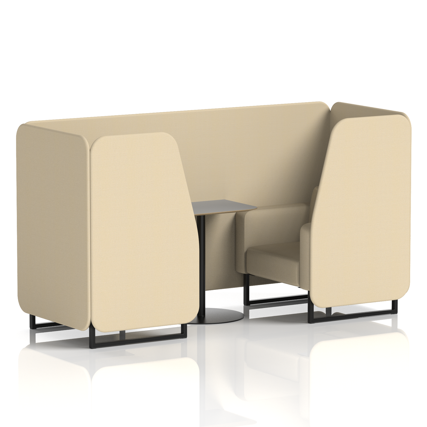 Brixworth Booth With Grey Table In Single Tone